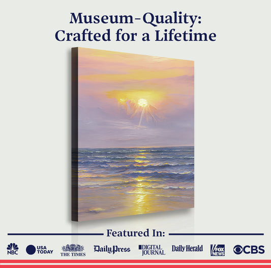 Purple Skies Abstract Beach Wall Art