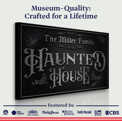 Personalized Haunted House Halloween Sign IV