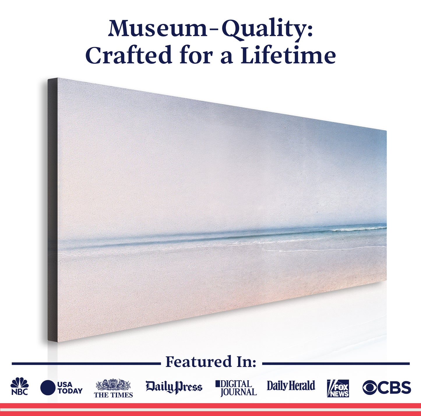 Silent Beach Horizon Wall Art II