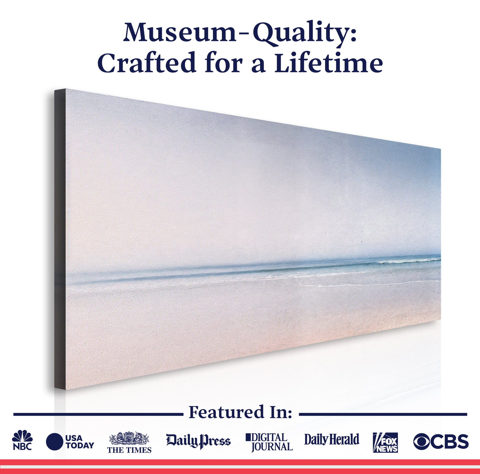 Silent Beach Horizon Wall Art II