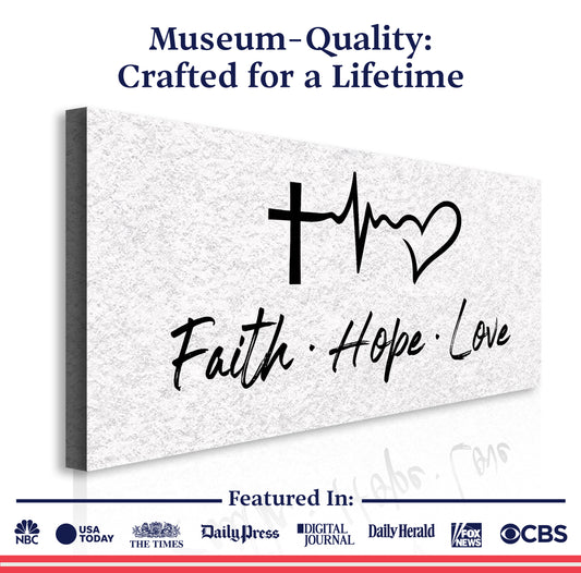 Faith, Hope, Love Faith Wall Art II