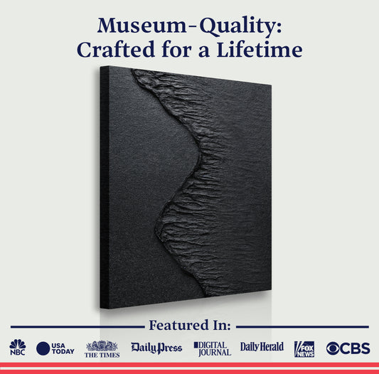 Onyx Beach Abstract Wall Art