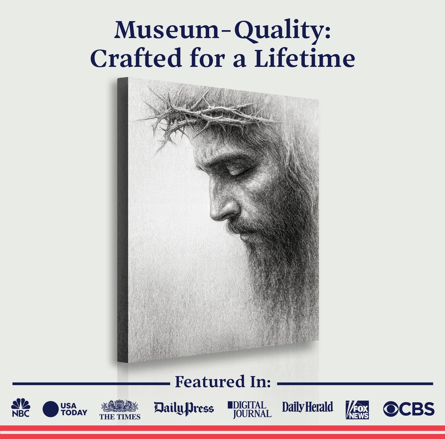 Jesus Crown of Thorns Faith Wall Art