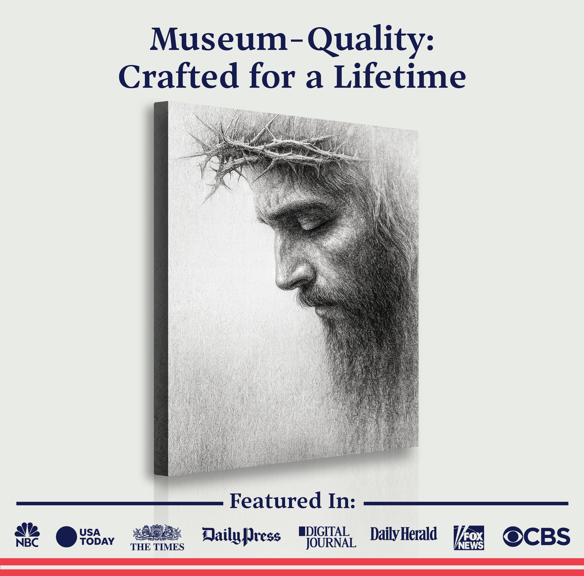 Jesus Crown of Thorns Faith Wall Art