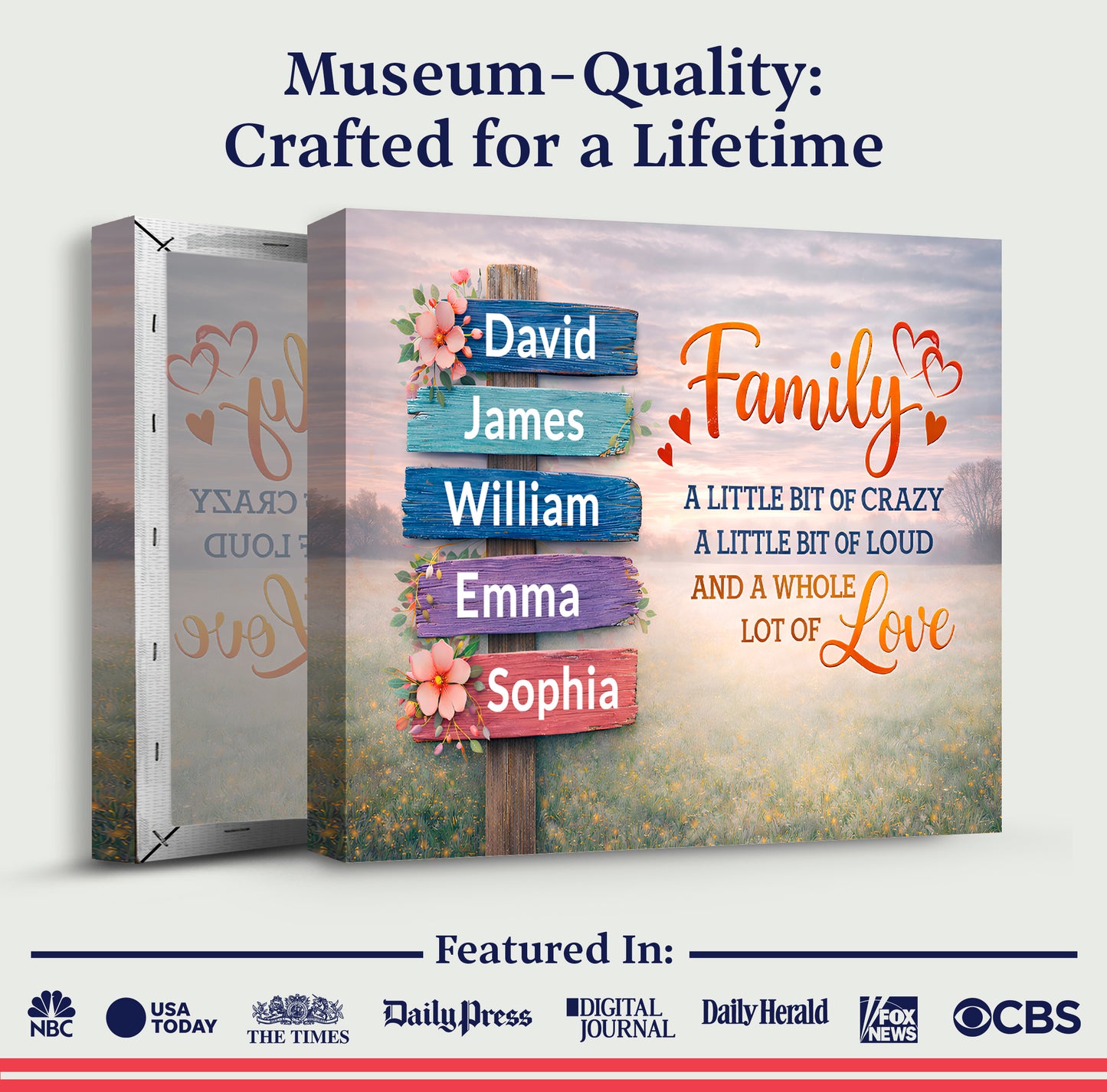 Family Whole Lot Of Love Wall Sign II