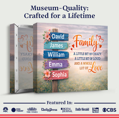 Family Whole Lot Of Love Wall Sign II