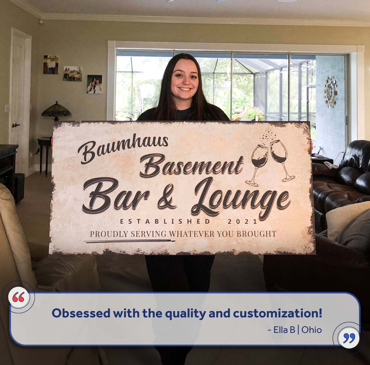 Basement Bar And Lounge Sign II (Free Shipping)