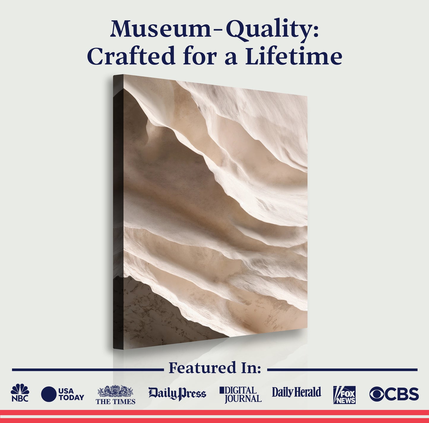 Light Neutral Impasto Wall Art