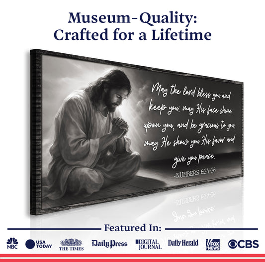 Numbers 6:24-26 - May The Lord Bless You Faith Sign II
