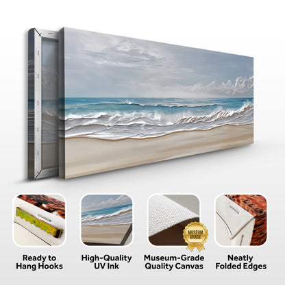 Serene Ocean Wave Coastal Wall Art VII