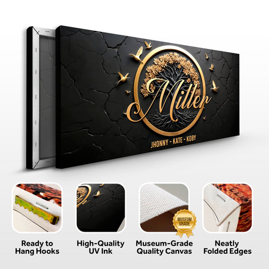 3D Celtic Tree Of Life Family Name Sign