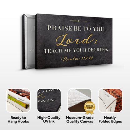 Read God's Word - Psalm 119:12 Faith Wall Sign