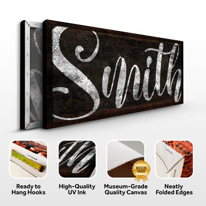 Personalized Family Last Name Wall Sign