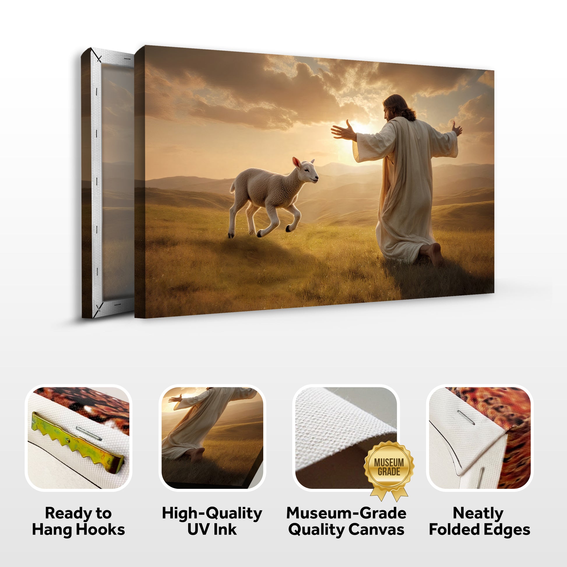 Lamb Runs To Jesus Faith Wall Art
