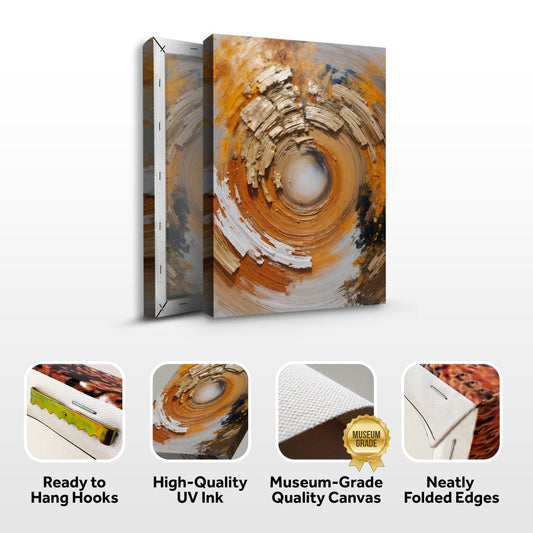 Spiral Metallic Modern Wall Art