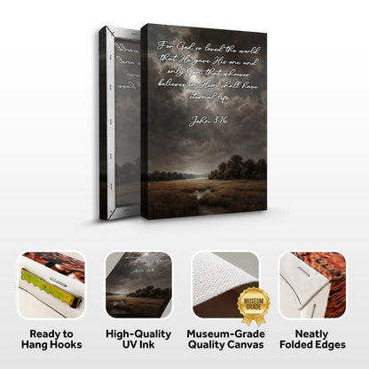 John 3:16: For God So Loved The World Faith Sign IX