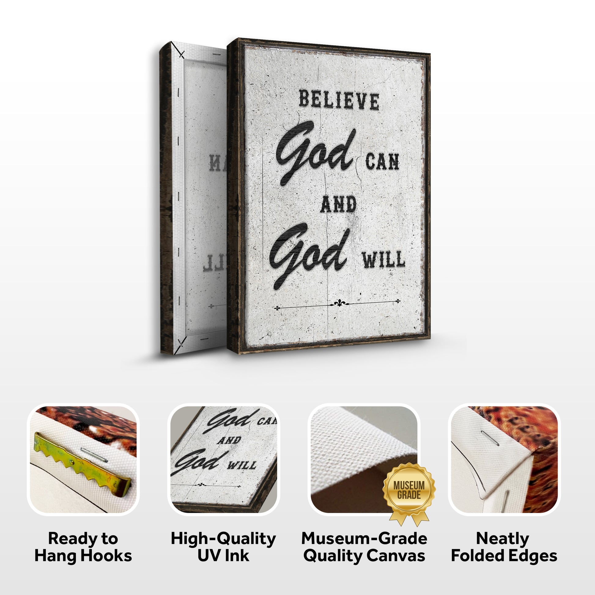Believe God Can And God Will Faith Wall Art
