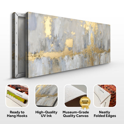 Dazzling Golden Elegance Abstract Wall Art