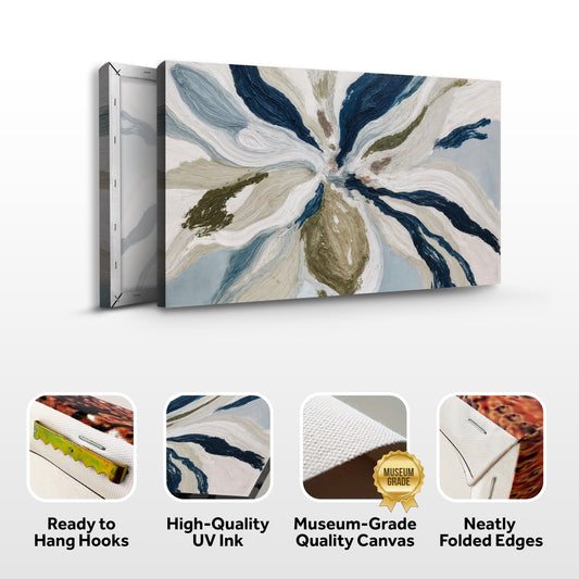 Modern Floral Swirls Wall Art