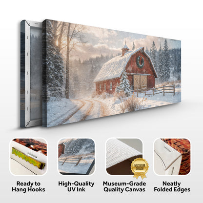 Vintage Christmas Barn Wall Art II