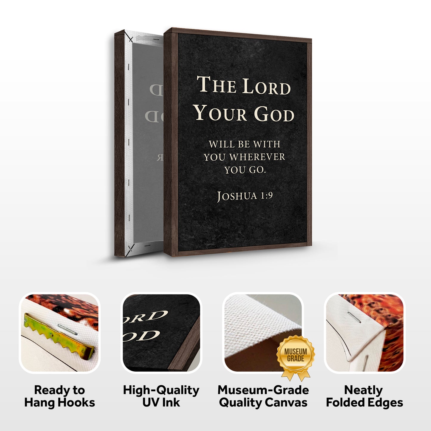 God is with You - Joshua 1:9 Faith Sign