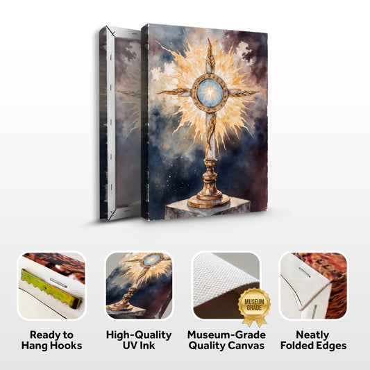 Holy Eucharist in Monstrance Faith Wall Art II