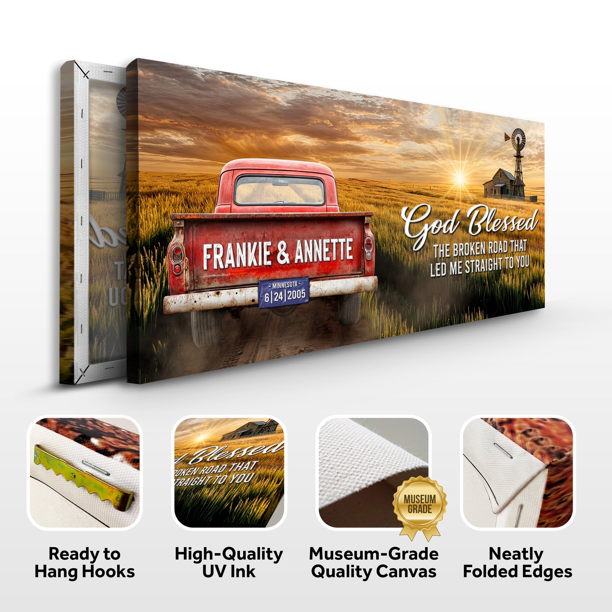 God Bless the Broken Road That Led Me to You Sign test