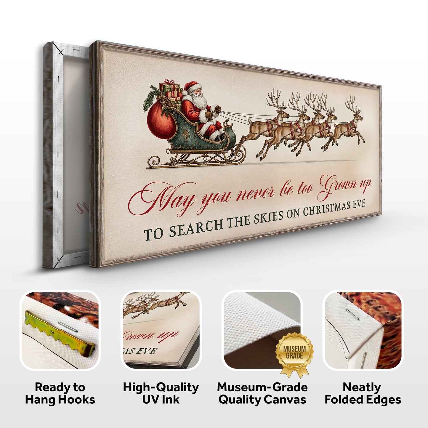 May You Never Be Too Grown Up To Search The Skies On Christmas Eve Sign III