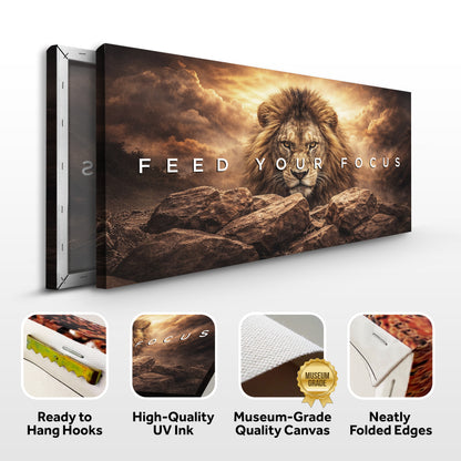 Feed Your Focus Lion Wall Sign