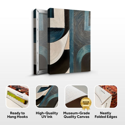 Midnight Current Abstract Wall Art