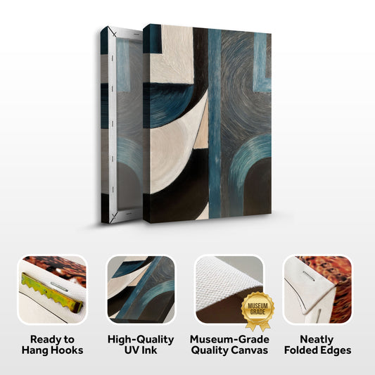 Midnight Current Abstract Wall Art