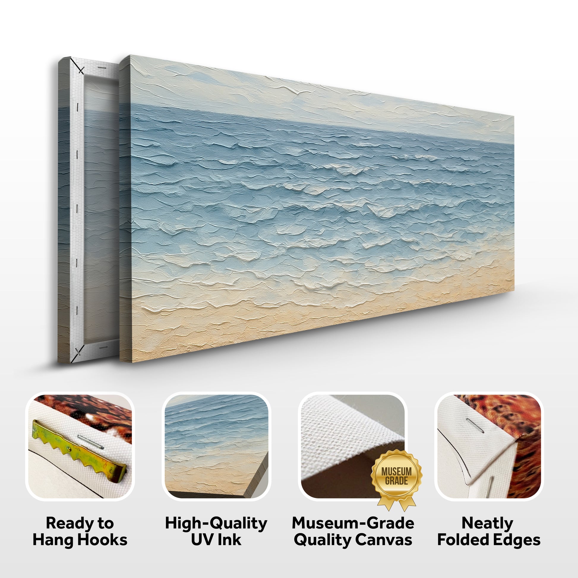 Serene Ocean Wave Coastal Wall Art VI
