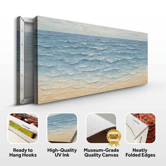 Serene Ocean Wave Coastal Wall Art VI