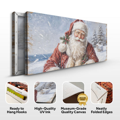 Vintage Santa Claus Christmas Wall Art