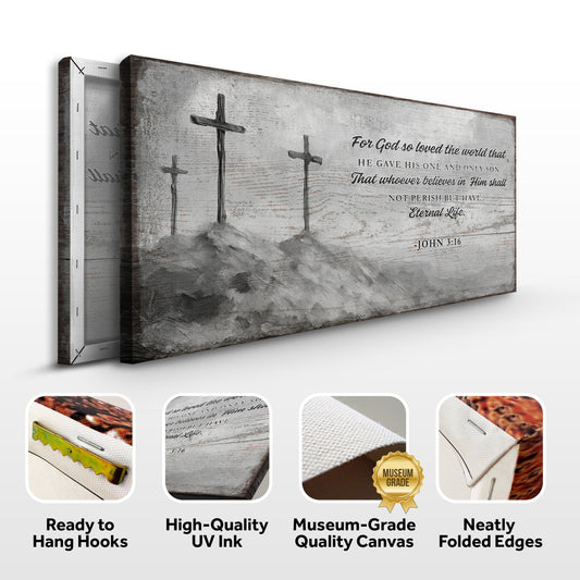 John 3:16: For God So Loved The World Faith Sign VIII