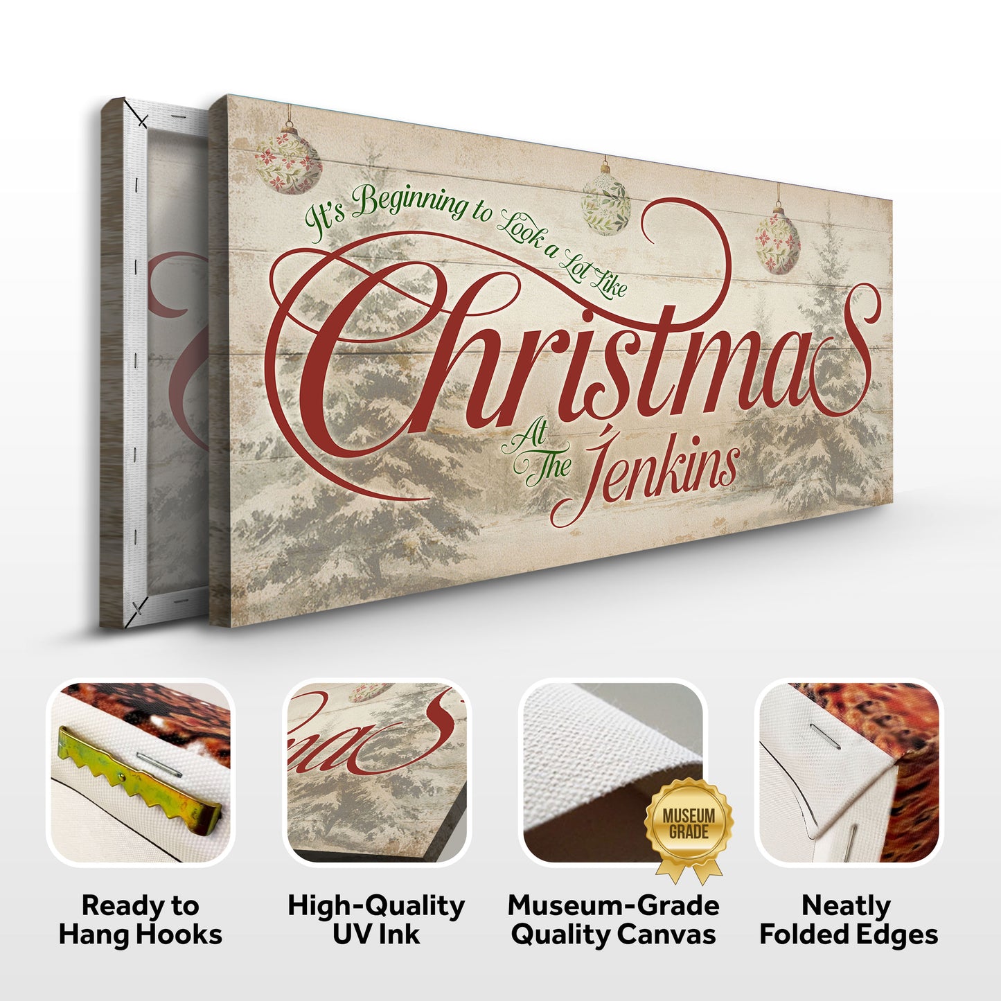 Personalized Farmhouse Christmas Wall Sign