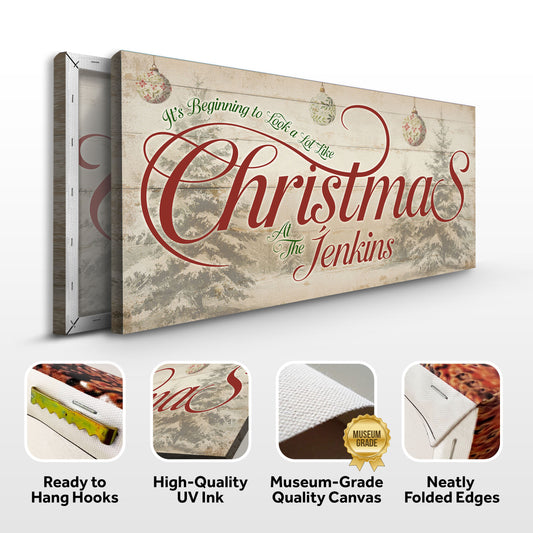 Personalized Farmhouse Christmas Wall Sign