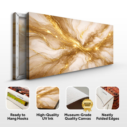 Radiant Gold Current Wall Art