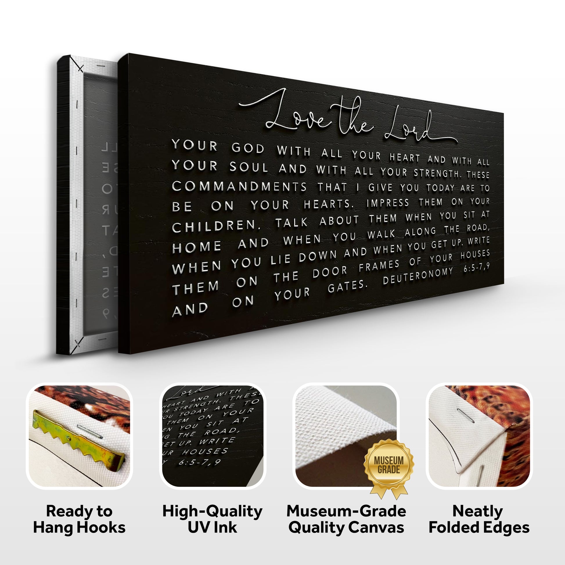 Love The Lord Your God - Deuteronomy 6:5-9 Faith Sign