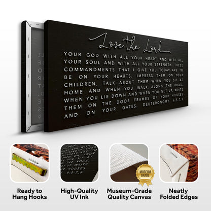 Love The Lord Your God - Deuteronomy 6:5-9 Faith Sign