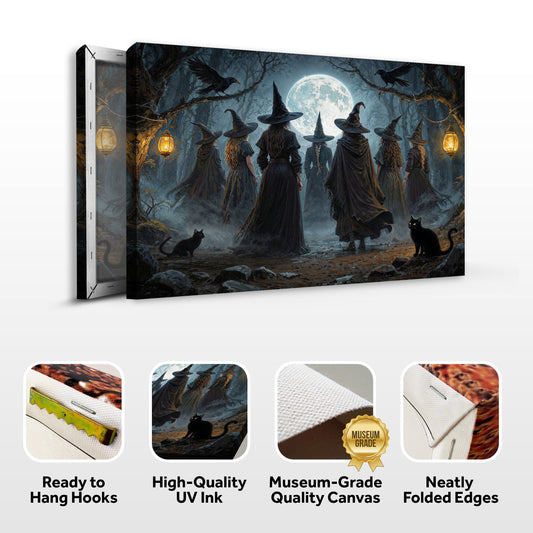 Coven of Witches Halloween Wall Art
