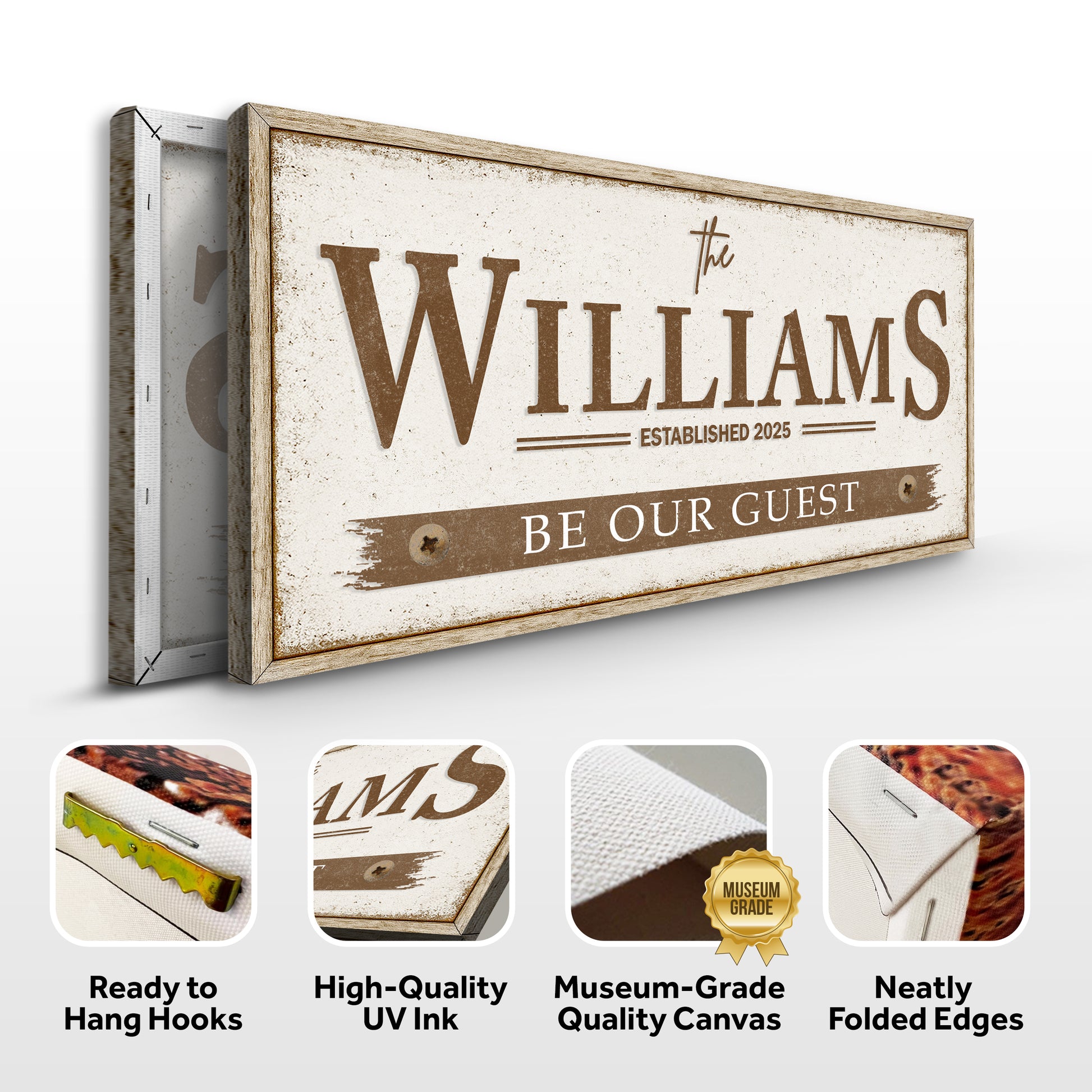 Personalized Family Name Wall Sign