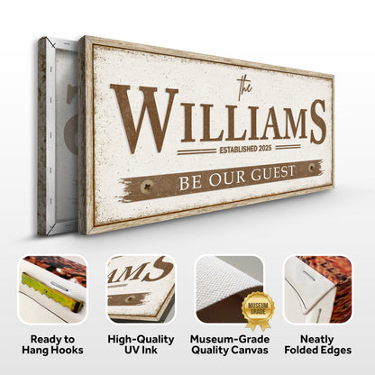 Personalized Family Name Wall Sign