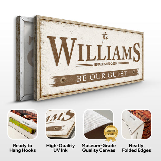 Personalized Family Name Wall Sign