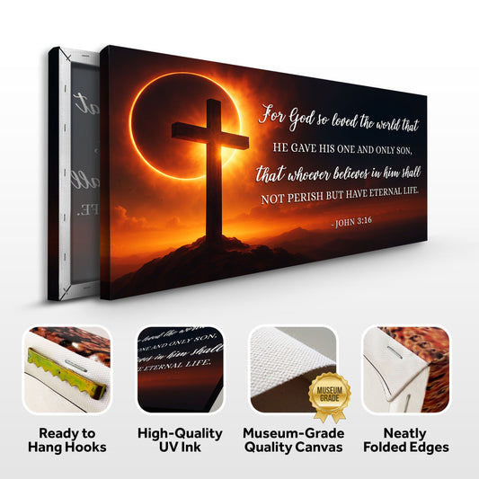 John 3:16: For God So Loved The World Faith Sign IV