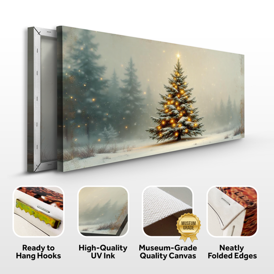 Vintage Christmas Tree Wall Art XI