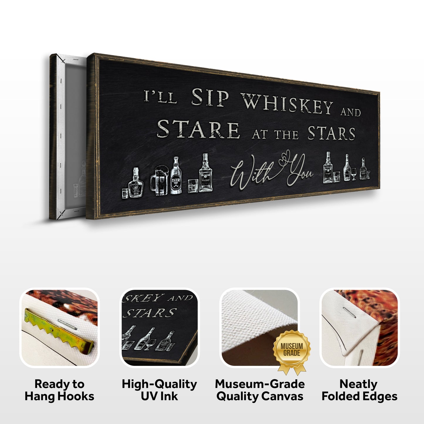 Sip Whiskey With You Bar Sign II