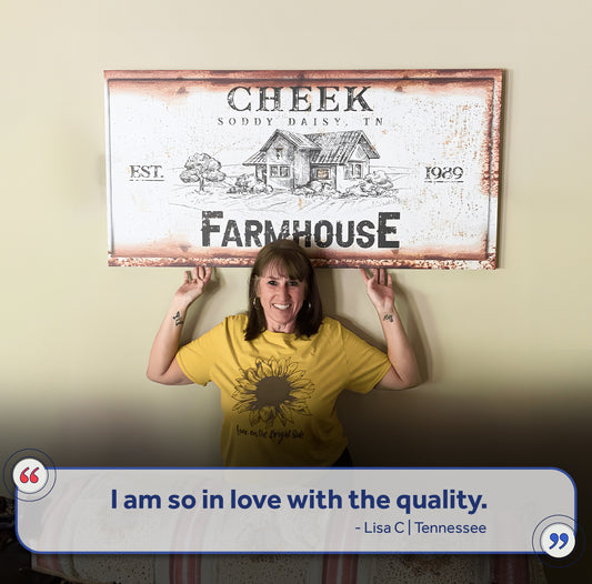 Rustic Farmhouse Personalized Sign III