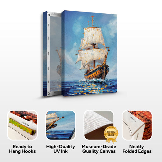 Sailing The Open Sea Wall Art