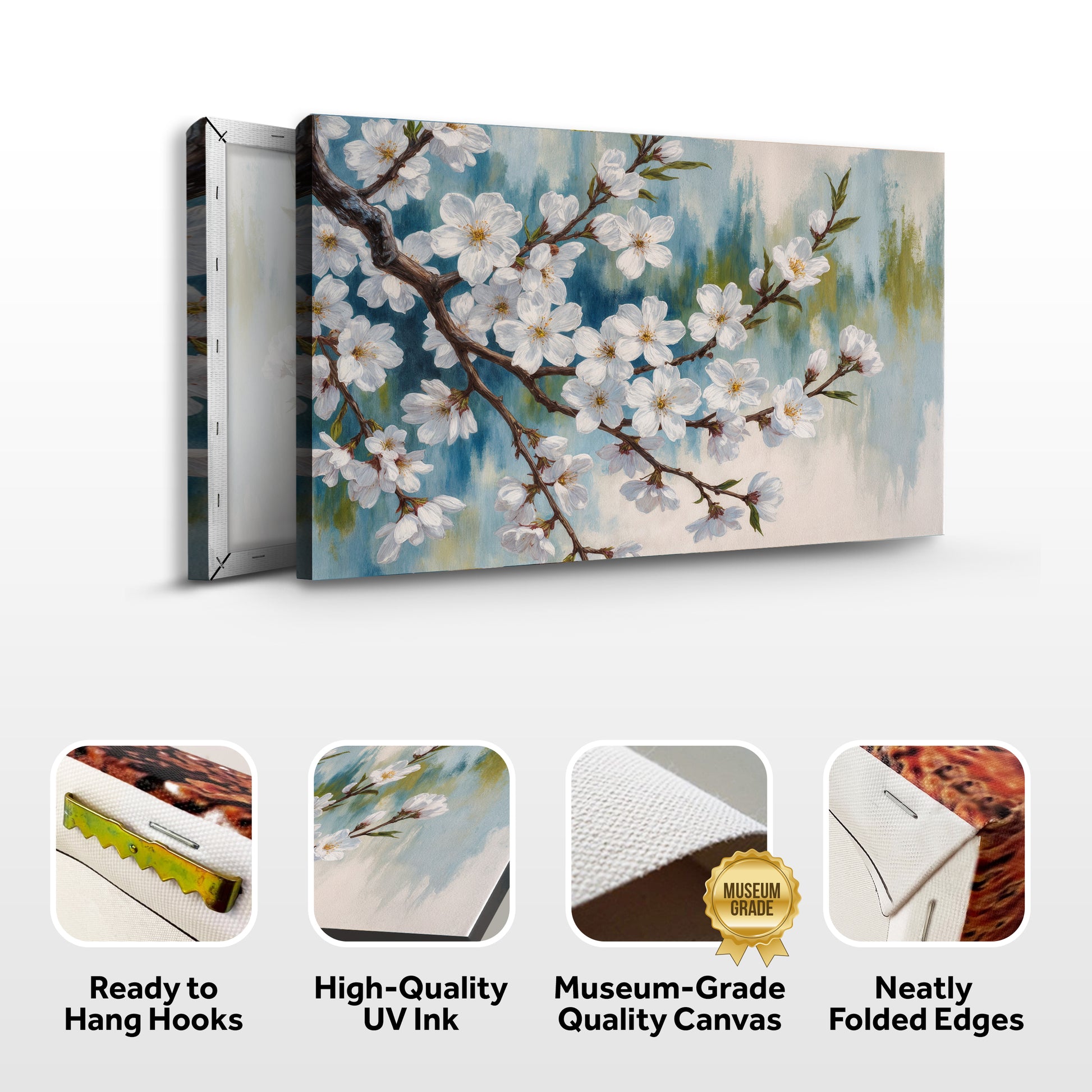 Pastel Plum Blossoms Wall Art